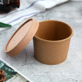 Disposable kraft paper bowl soup bowl